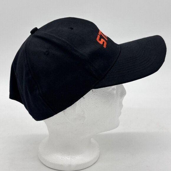 STIHL Embroidered Snapback Hat Cap Black & Orange - Picture 5 of 8